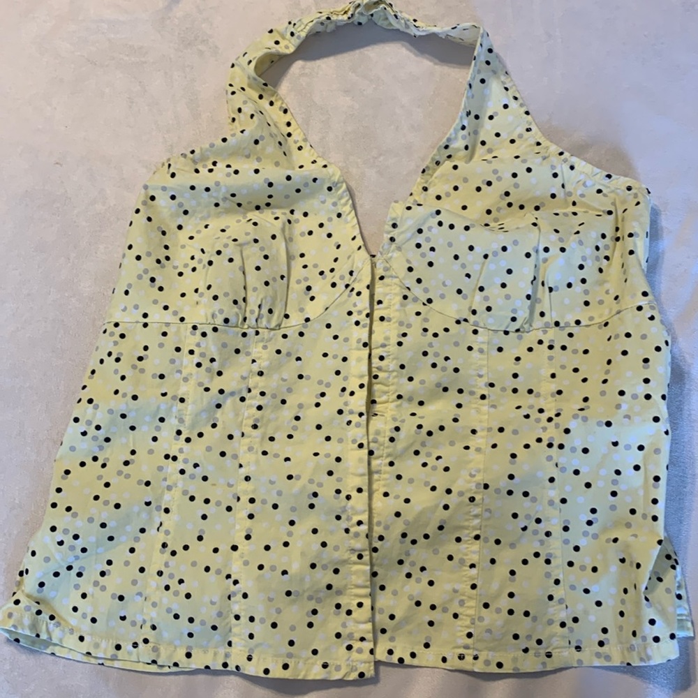 Polkadot halter top